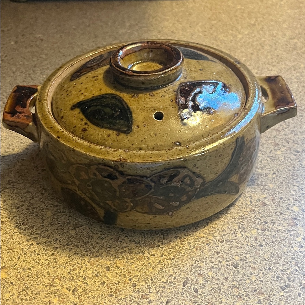 Vintage Otagiri stoneware dish with lid